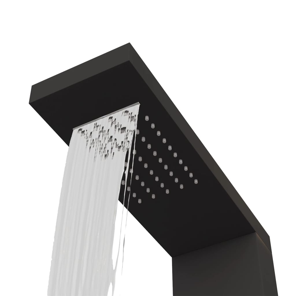 Shower Panel System Aluminium Black - Bend