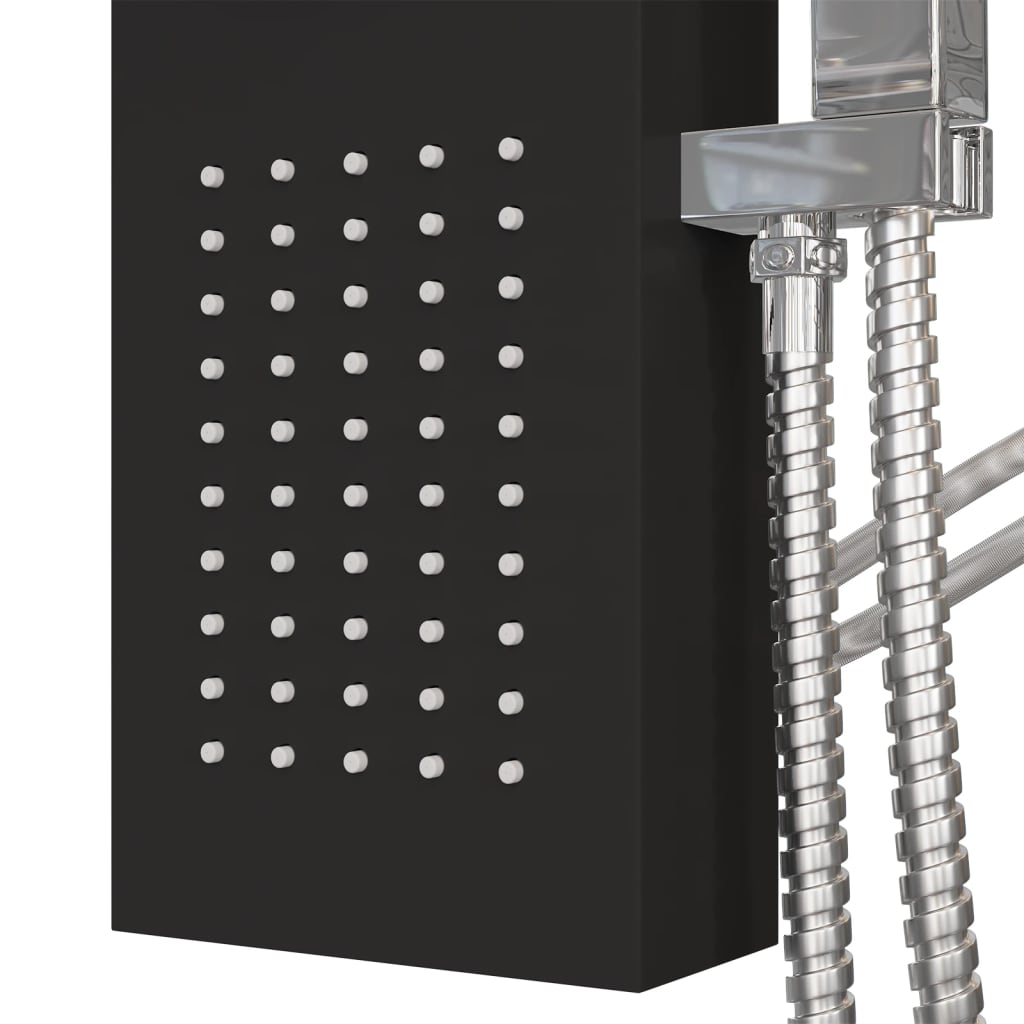 Shower Panel System Aluminium Black - Bend