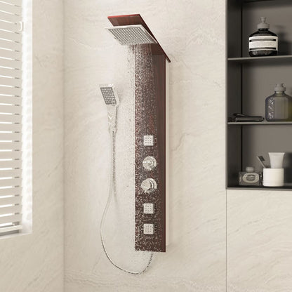 Shower Panel System Glass Brown - Bend