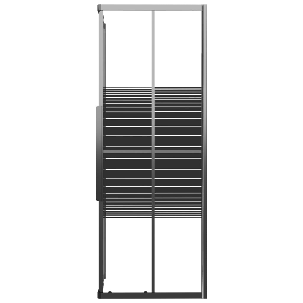 Stripe Shower Cabin ESG 70x70x180 cm Black - Bend