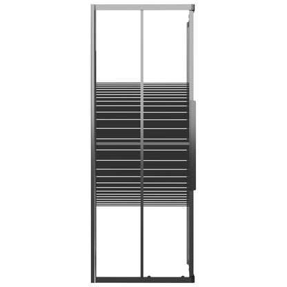 Stripe Shower Cabin ESG 70x70x180 cm Black - Bend