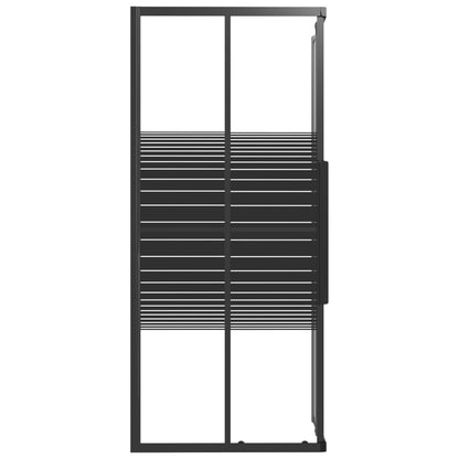 Stripe Shower Cabin ESG 80x70x180 cm Black - Bend