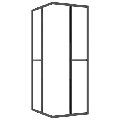 Shower Cabin Frosted ESG 80x70x180 cm Black - Bend