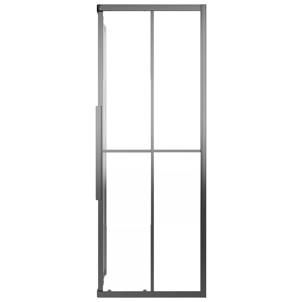 Shower Cabin Frosted ESG 80x70x180 cm Black - Bend