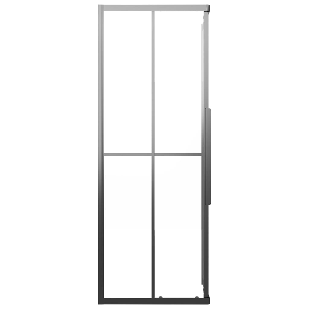 Shower Cabin Frosted ESG 80x80x180 cm Black - Bend