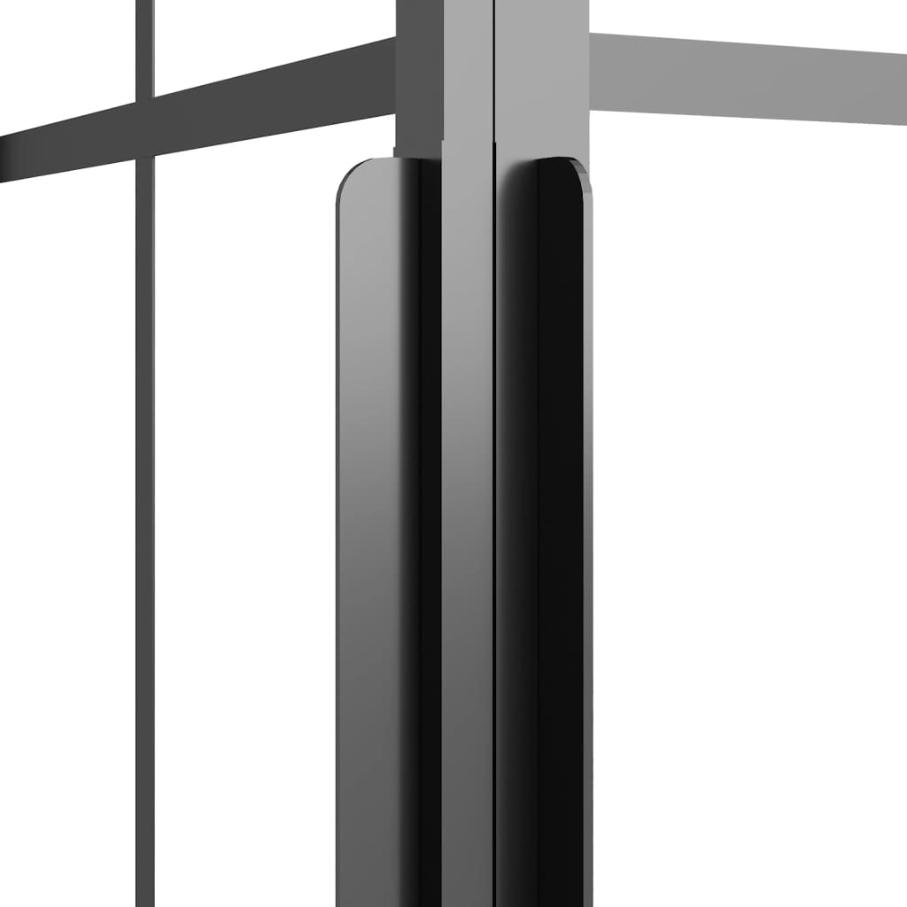 Shower Cabin Frosted ESG 70x70x180 cm Black - Bend