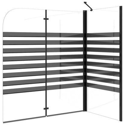 Stripe Bath Enclosure 120x68x130 cm Tempered Glass - Bend