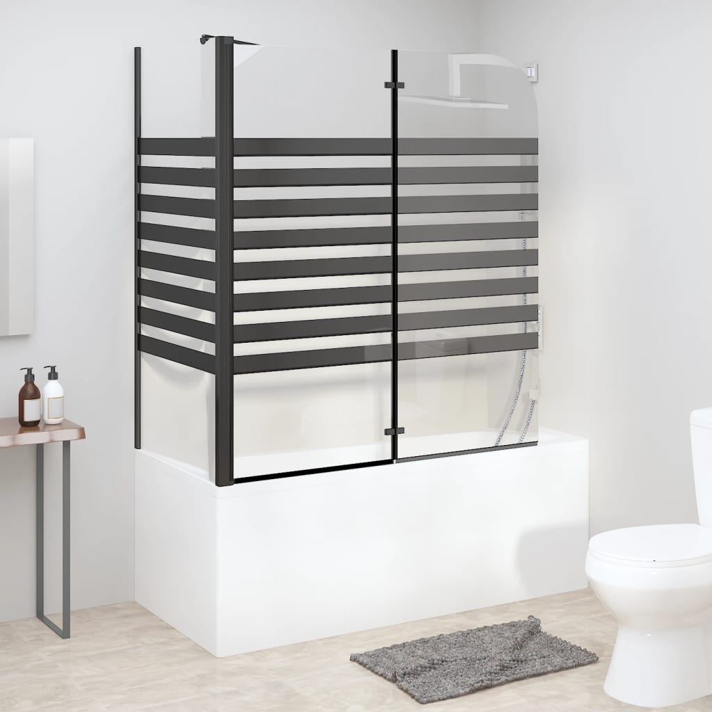 Stripe Bath Enclosure 120x68x130 cm Tempered Glass - Bend