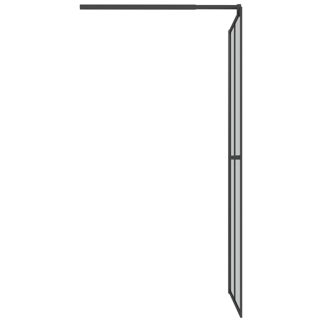 Walk-in Shower Screen Dark Tempered Glass - Bend