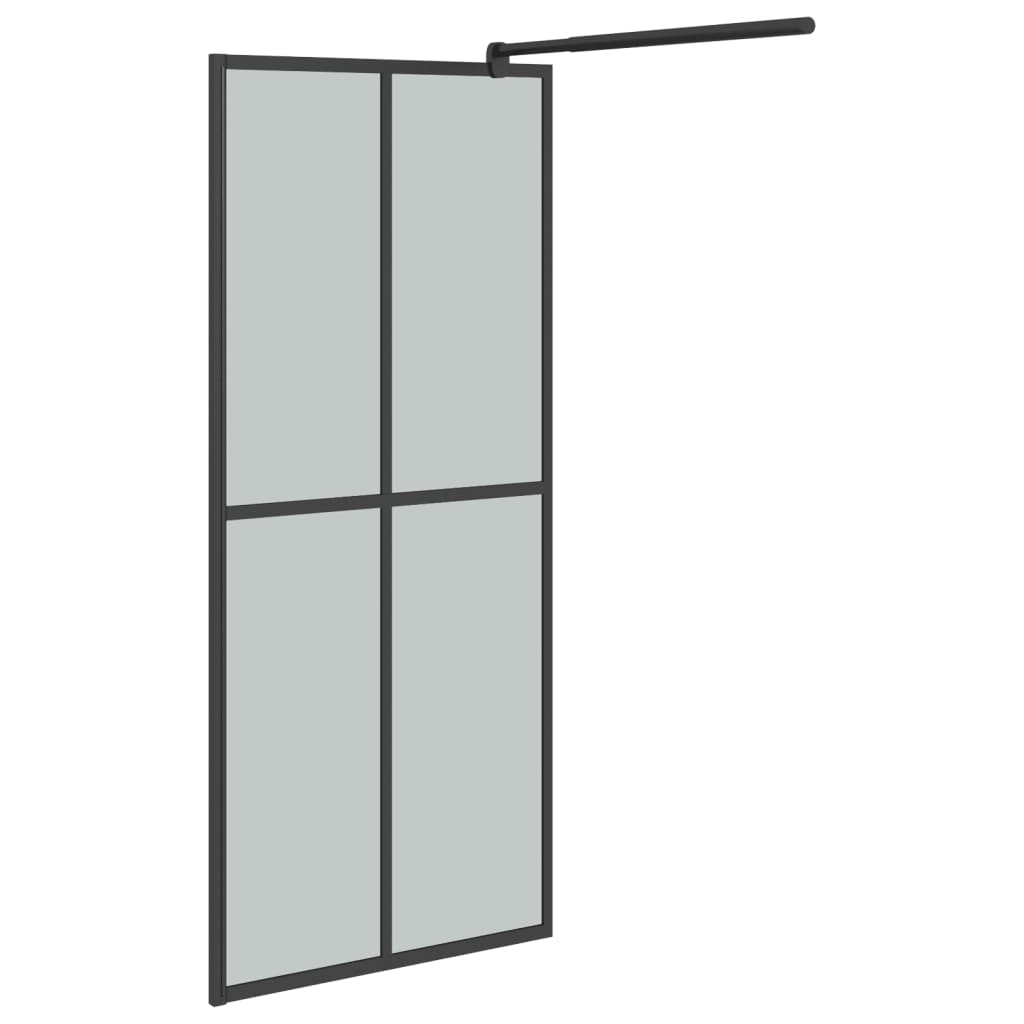 Walk-in Shower Screen Dark Tempered Glass - Bend