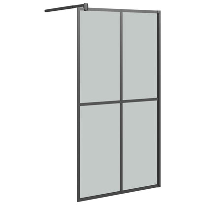 Walk-in Shower Screen Dark Tempered Glass - Bend