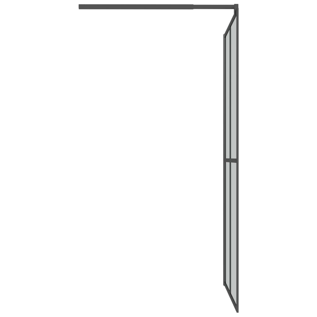 Walk-in Shower Screen Dark Tempered Glass - Bend