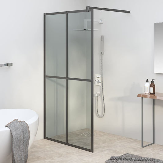 Walk-in Shower Screen 118x190 cm Dark Tempered Glass - Bend