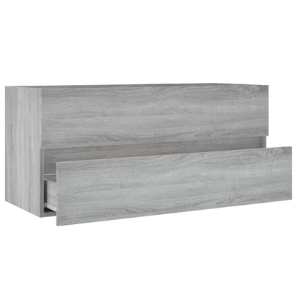 Sink Cabinet Grey Sonoma 100x38.5x45 cm Engineered Wood