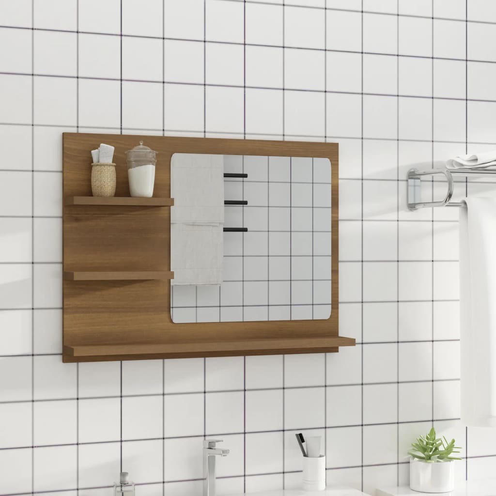 Bathroom Mirror Engineered Wood in Various Colors and Sizes - Bend