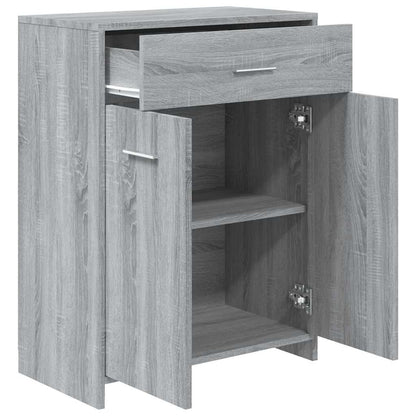 Bathroom Cabinet Grey Sonoma 60x33x80 cm Engineered Wood