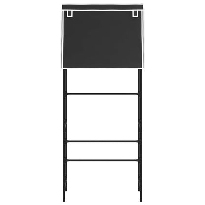 2-Tier Storage Rack over Laundry Machine Black 71x29.5x170.5 cm Iron