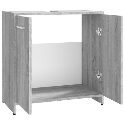 Bathroom Cabinet Grey Sonoma 60x33x60 cm Engineered Wood