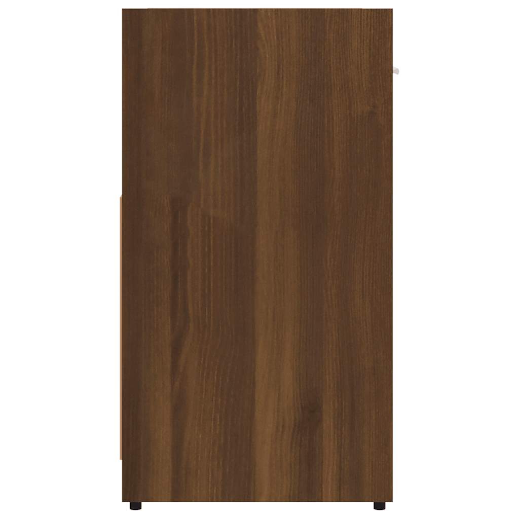 Bathroom Cabinet Brown Oak 60x33x60 cm Engineered Wood