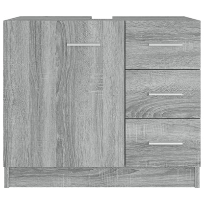 Sink Cabinet Grey Sonoma 63x30x54 cm Engineered Wood