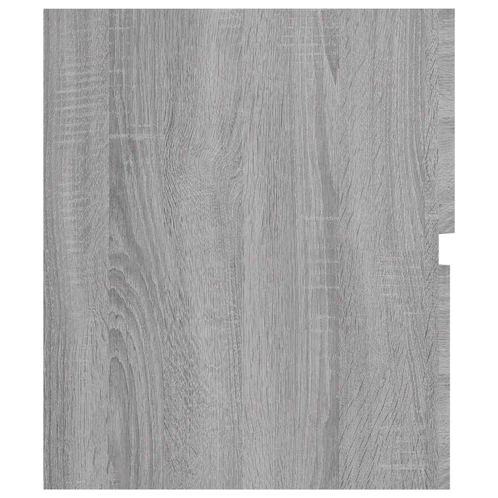 2 Piece Bathroom Furniture Set Grey Sonoma Engineered Wood