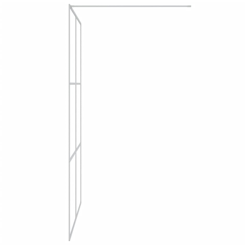 Walk-in Shower Wall Silver 140x195 cm Clear ESG Glass - Bend