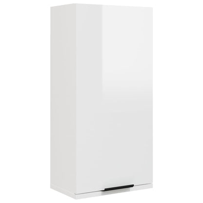 Wall-mounted Bathroom Cabinet High Gloss White 32x20x67 cm - Bend