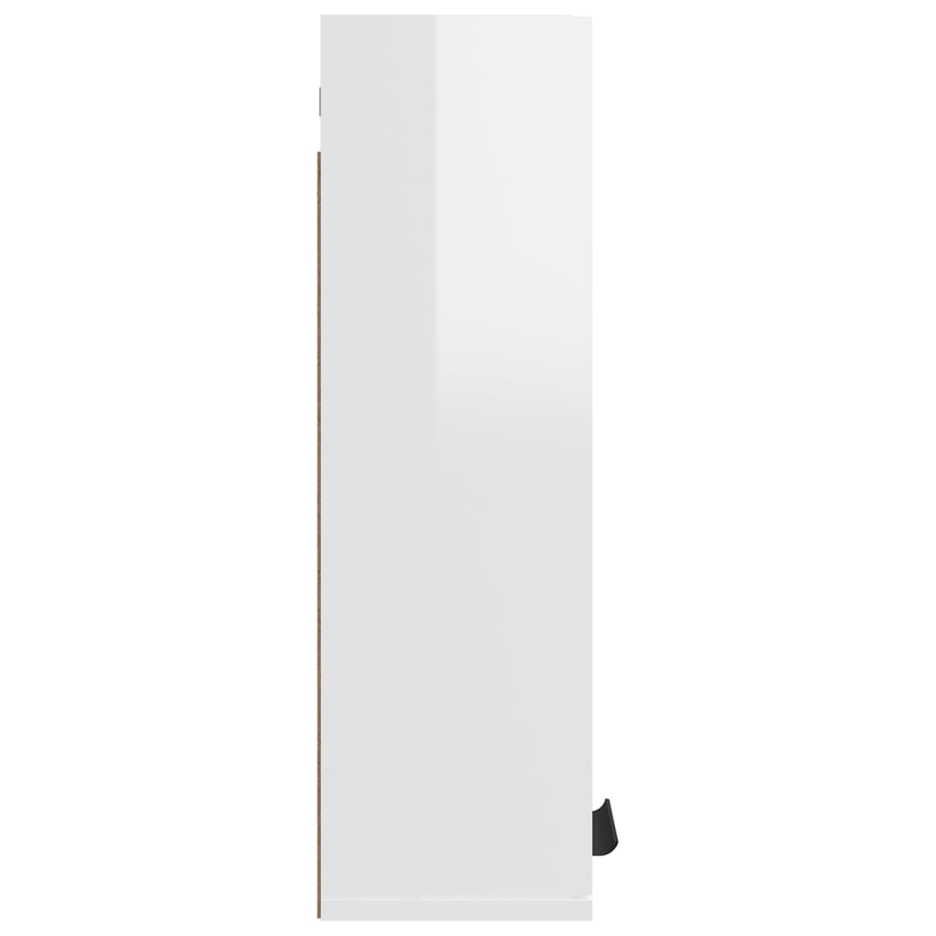 Wall-mounted Bathroom Cabinet High Gloss White 32x20x67 cm - Bend