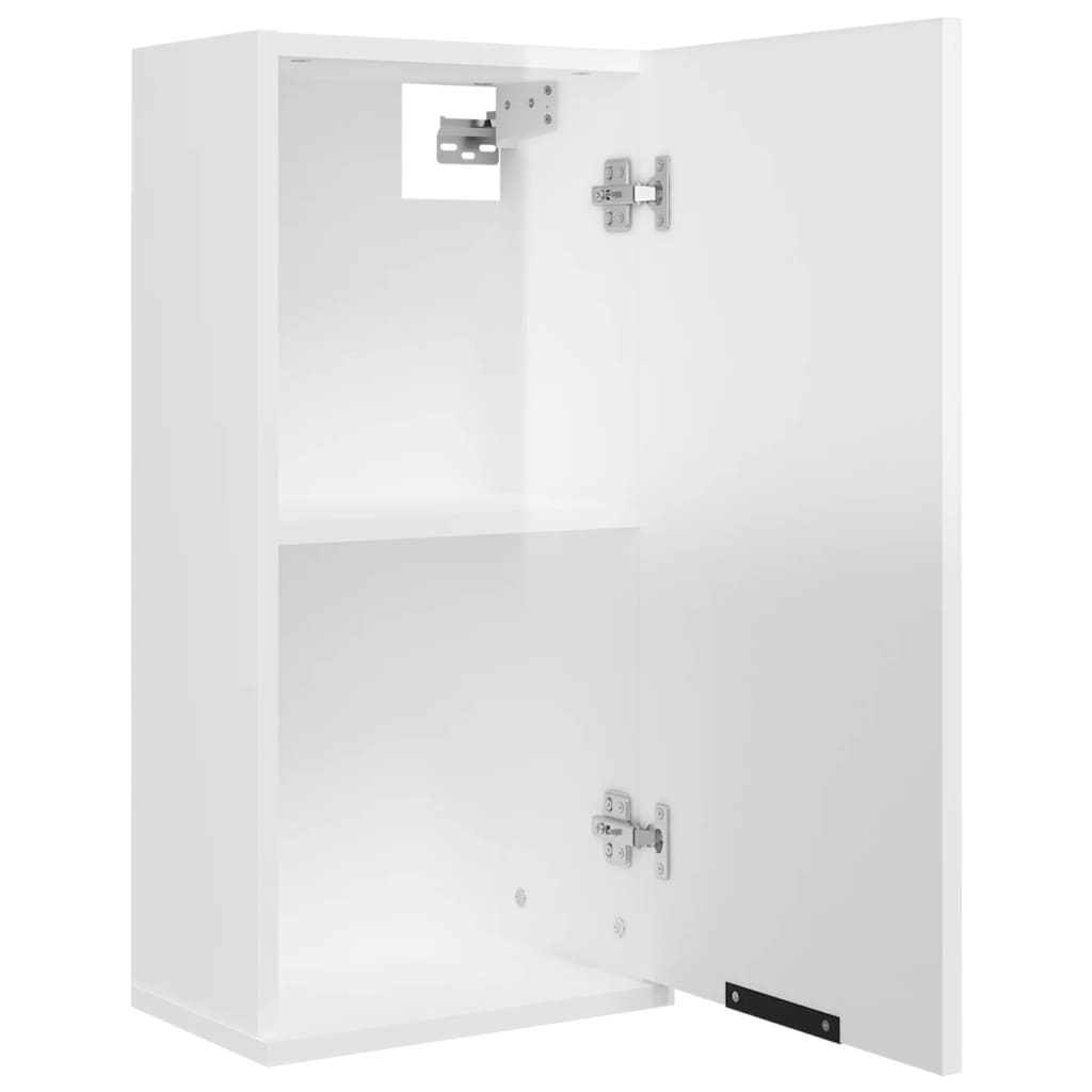 Wall-mounted Bathroom Cabinet High Gloss White 32x20x67 cm - Bend