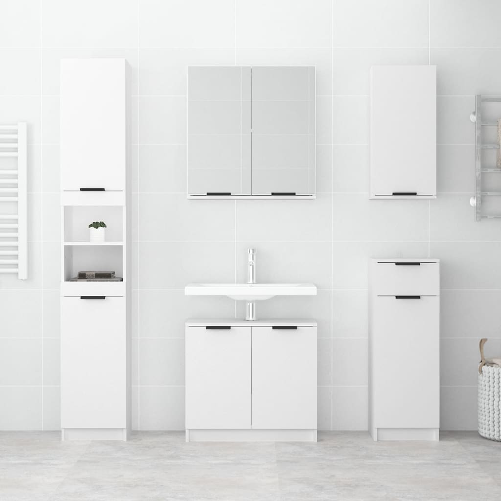 Bathroom Mirror Cabinet White 64x20x67 cm - Bend