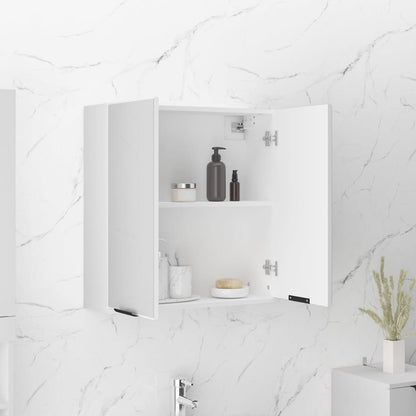 Bathroom Mirror Cabinet White 64x20x67 cm - Bend