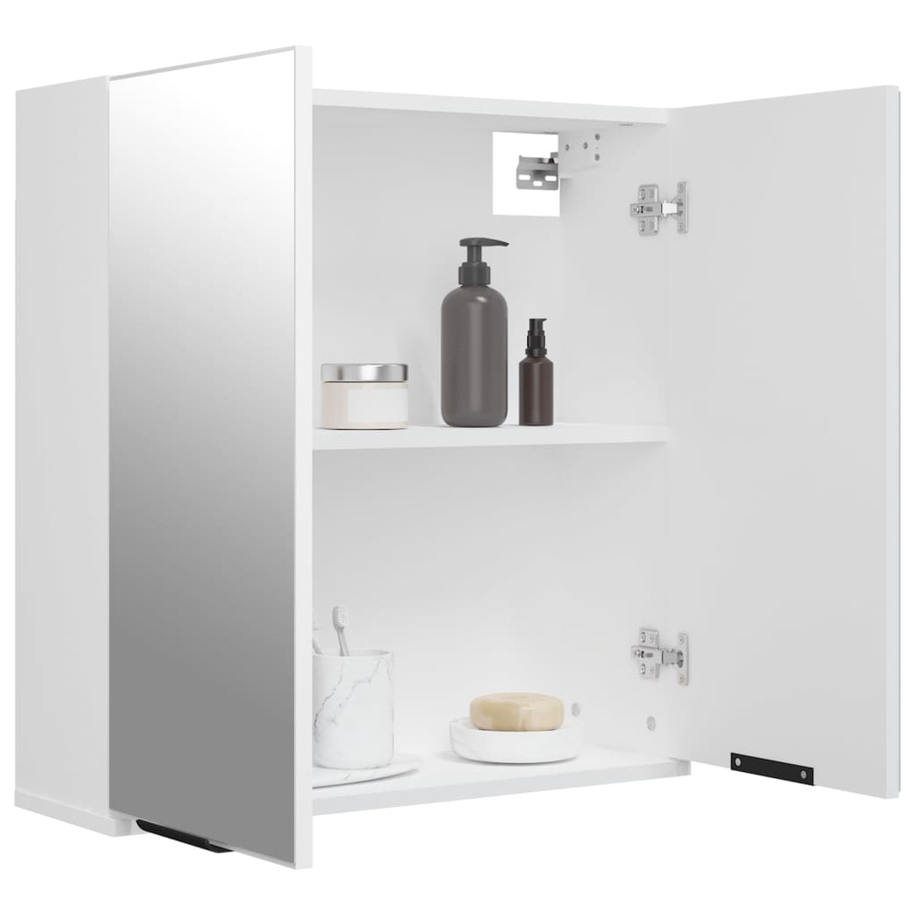 Bathroom Mirror Cabinet White 64x20x67 cm - Bend