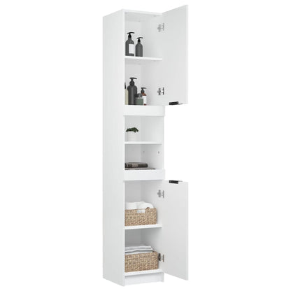 Bathroom Cabinet White 32x34x188.5 cm Engineered Wood - Bend