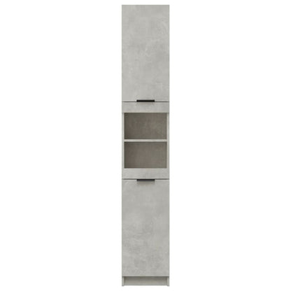 Bathroom Cabinet Concrete Grey 32x34x188.5 cm Engineered Wood - Bend