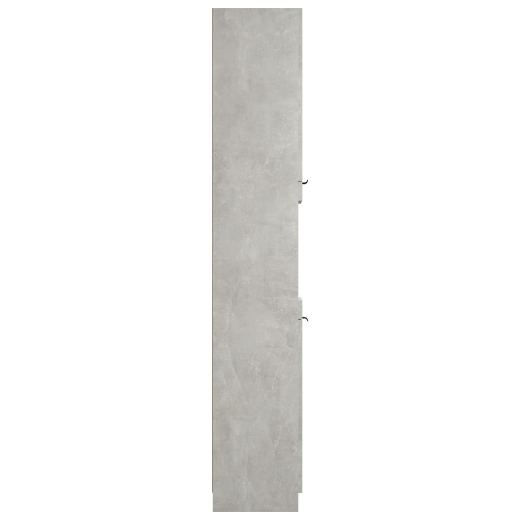 Bathroom Cabinet Concrete Grey 32x34x188.5 cm Engineered Wood - Bend