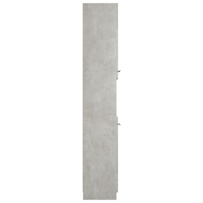 Bathroom Cabinet Concrete Grey 32x34x188.5 cm Engineered Wood - Bend