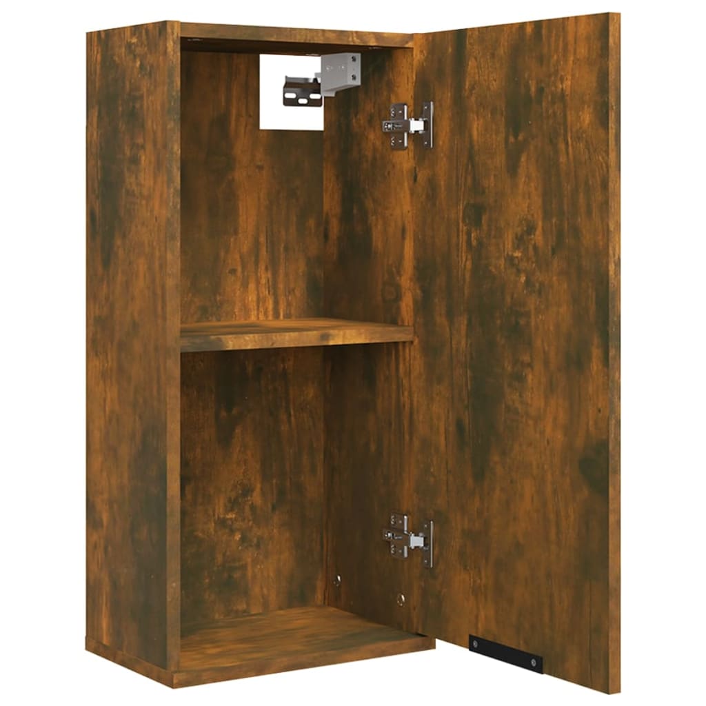 Wall-mounted Bathroom Cabinet Smoked Oak 32x20x67 cm - Bend