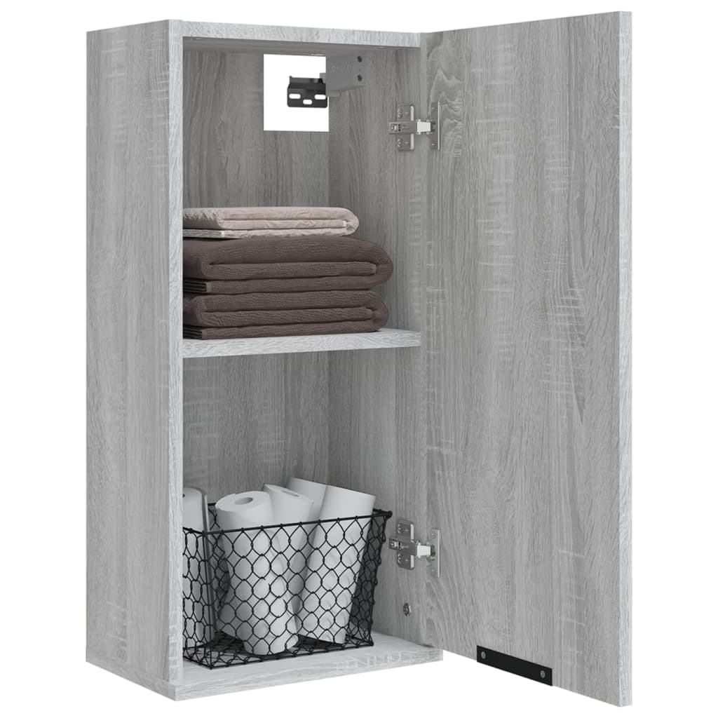 Wall-mounted Bathroom Cabinet Grey Sonoma 32x20x67 cm - Bend