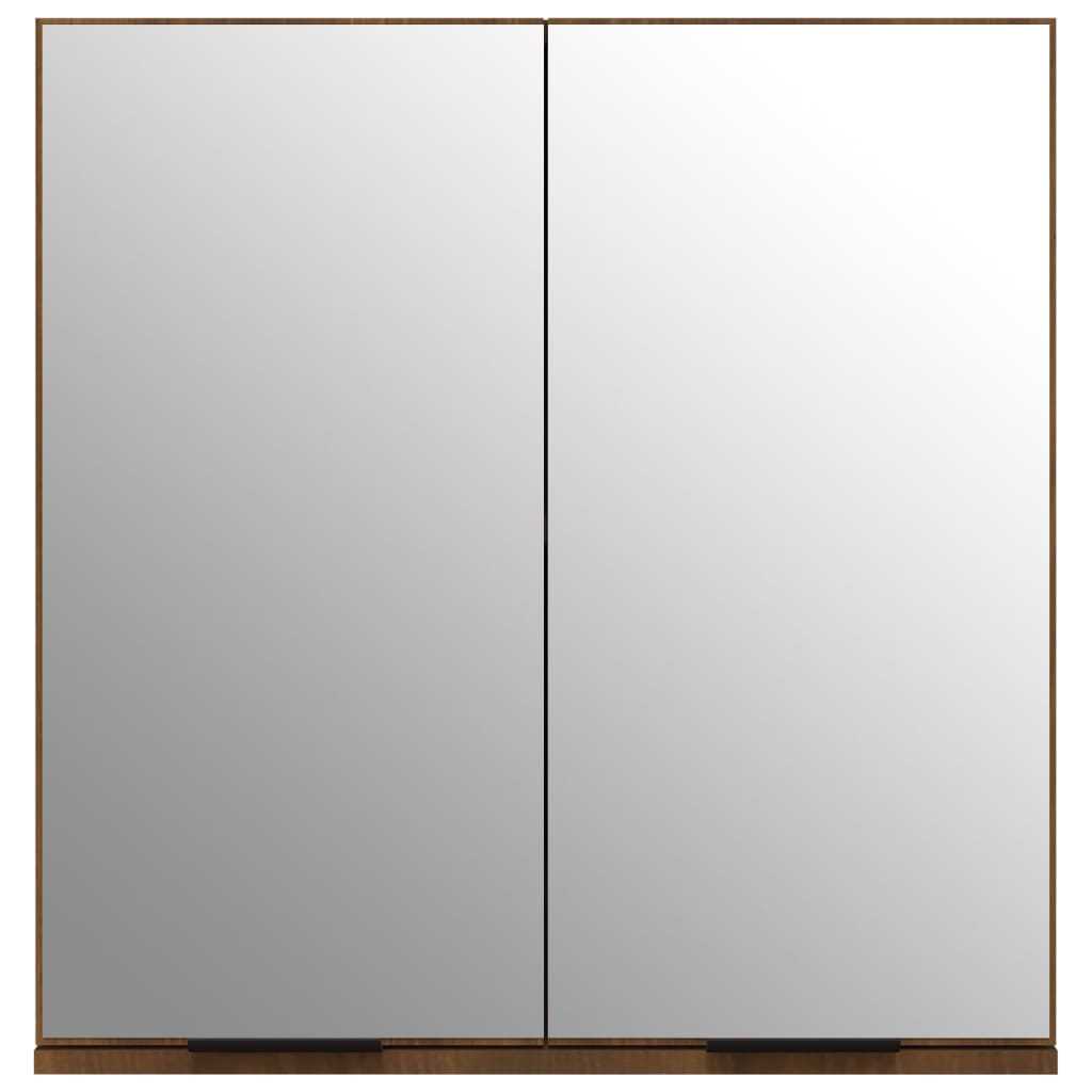 Bathroom Mirror Cabinet Brown Oak 64x20x67 cm - Bend