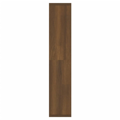 Mirror Cabinet with LED Brown Oak 91x15x76.5 cm - Bend