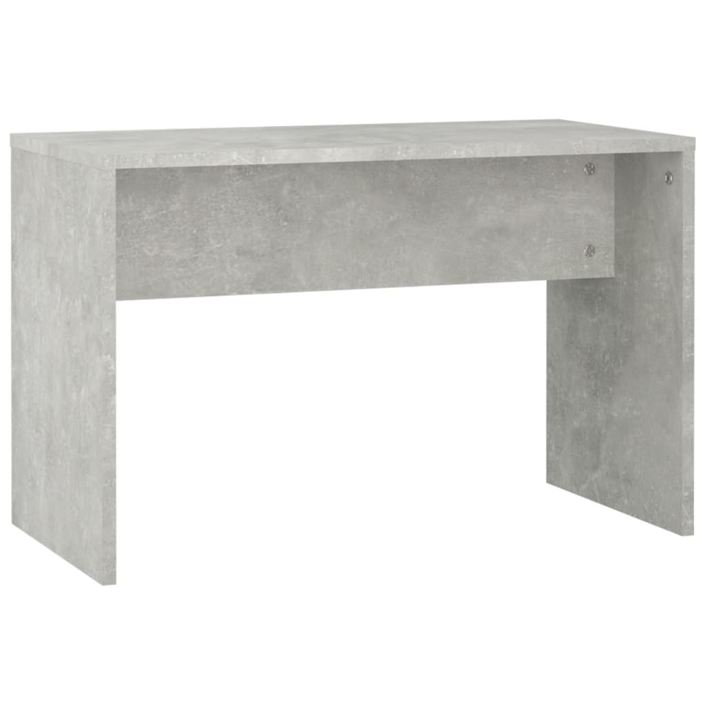 Dressing Table Set with LED Concrete Grey Engineered Wood