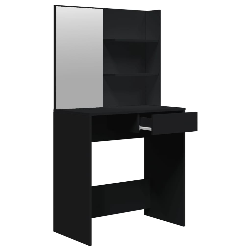 Dressing Table Set Black 74.5x40x141 cm - Bend