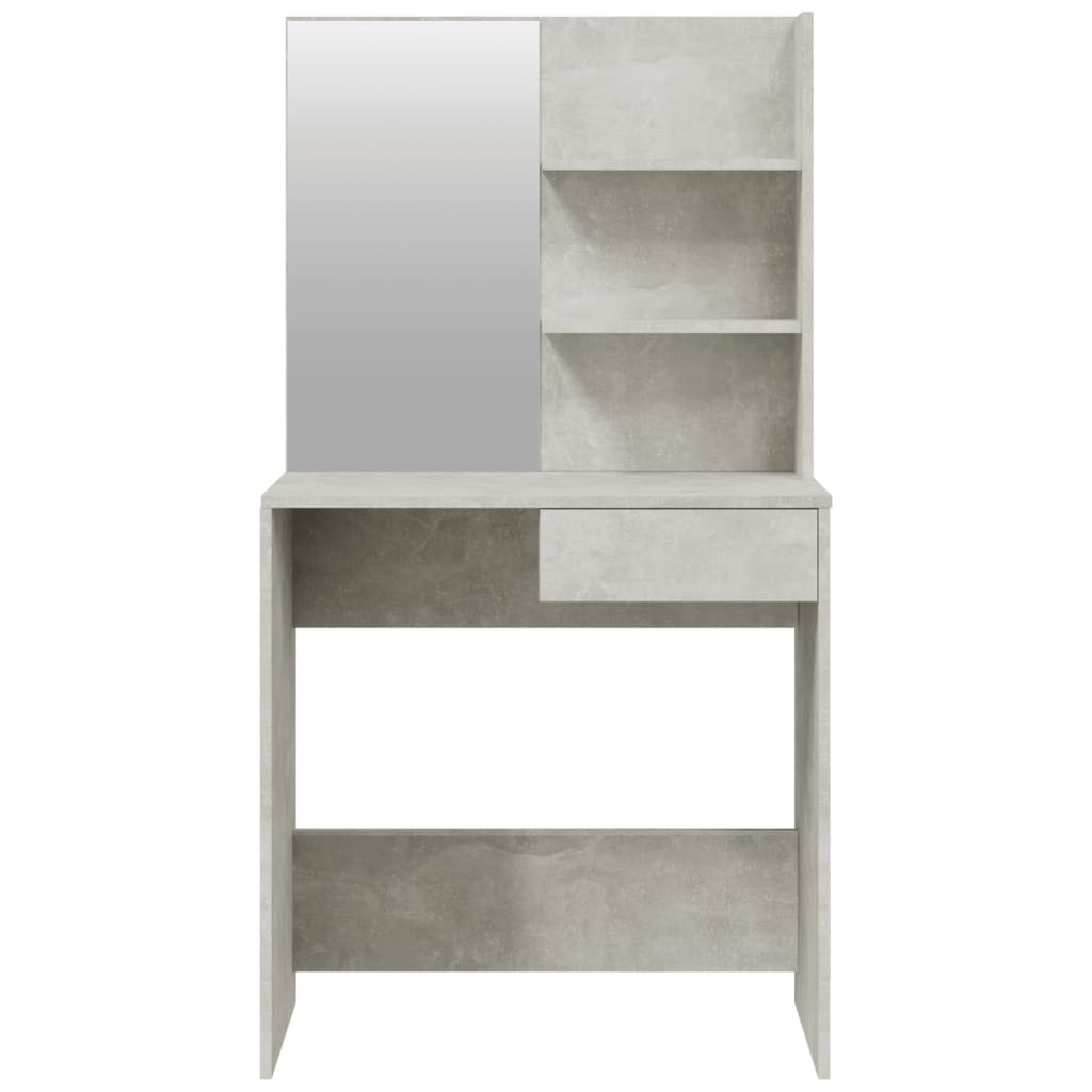 Dressing Table Set Concrete Grey 74.5x40x141 cm - Bend