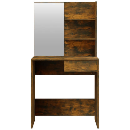 Dressing Table Set Smoked Oak 74.5x40x141 cm - Bend