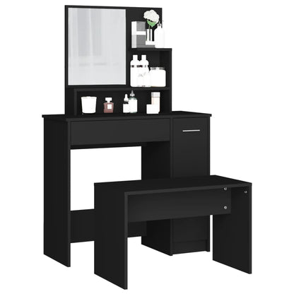 Dressing Table Set Black 86.5x35x136 cm - Bend