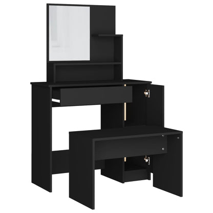 Dressing Table Set Black 86.5x35x136 cm - Bend