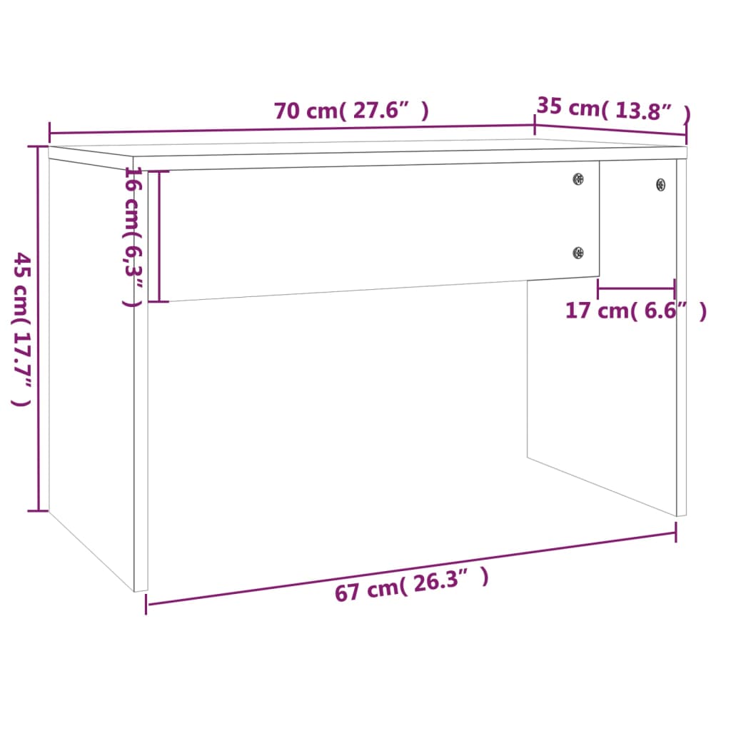 Dressing Table Set Concrete Grey 86.5x35x136 cm