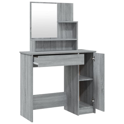 Dressing Table Set Grey Sonoma 86.5x35x136 cm - Bend