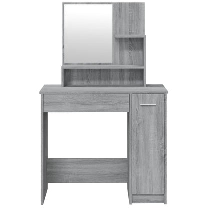 Dressing Table Set Grey Sonoma 86.5x35x136 cm - Bend