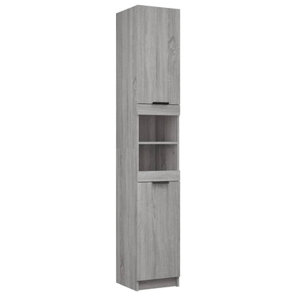 5 Piece Bathroom Cabinet Set Grey Sonoma Engineered Wood